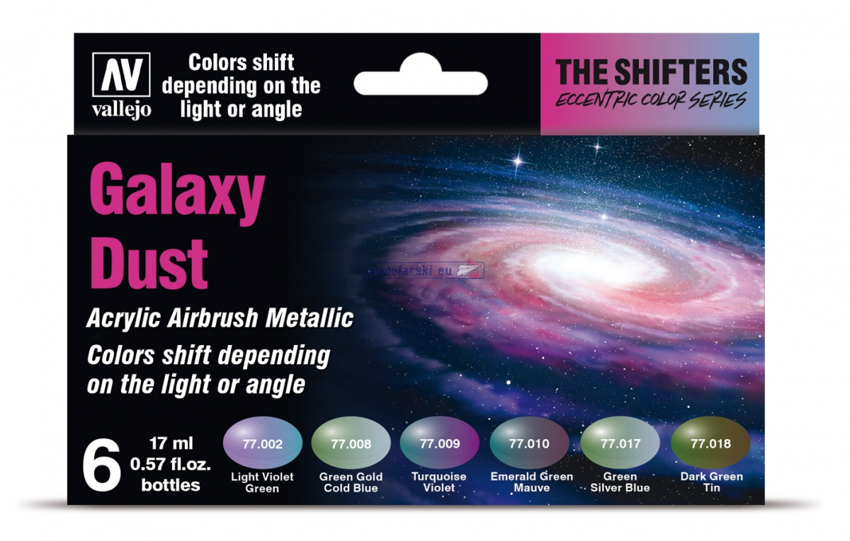 Vallejo 77092 Eccentric The Shifters, coffret de 6 peintures 17 ml - Poussière Galactique – immagine 2