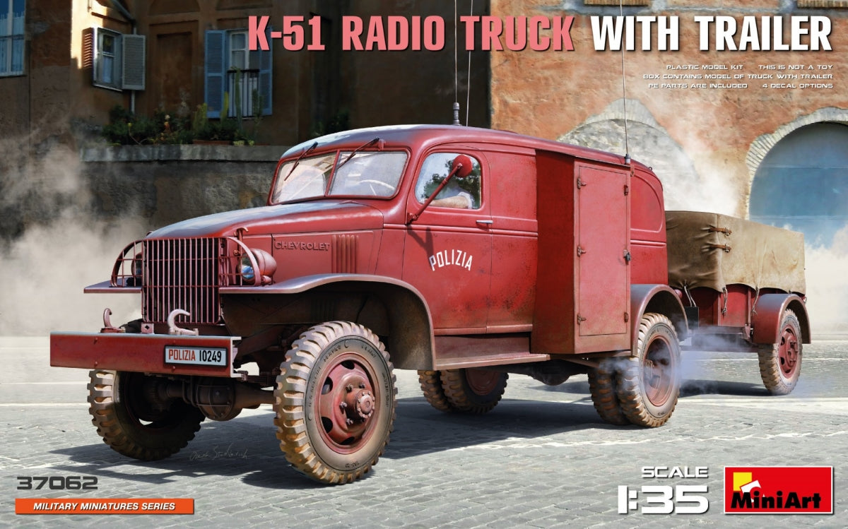 Miniart 37062 K-51 CAMION RADIO AVEC REMORQUE 1/35