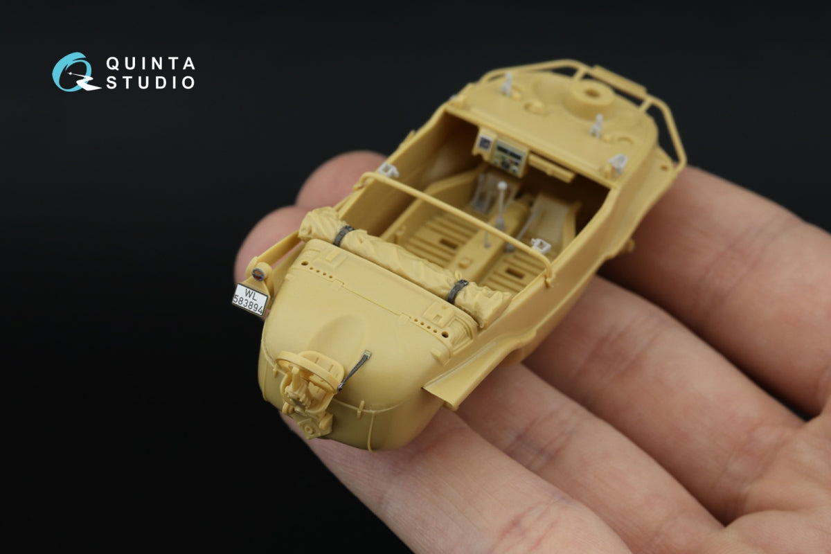 Quinta Studio QD+48553 Schwimmwagen type 166 Intérieur imprimé en 3D et coloré sur papier décalcomanie (Tamiya) (avec pièces en résine imprimées en 3D) 1/48  – imagen 9
