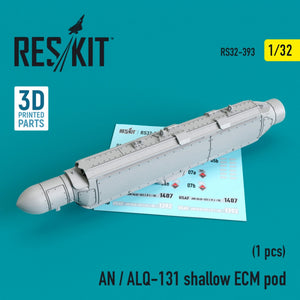 RESKIT RS32-0393 AN/ALQ-131 POD ECM PEU PROFONDE 1/32