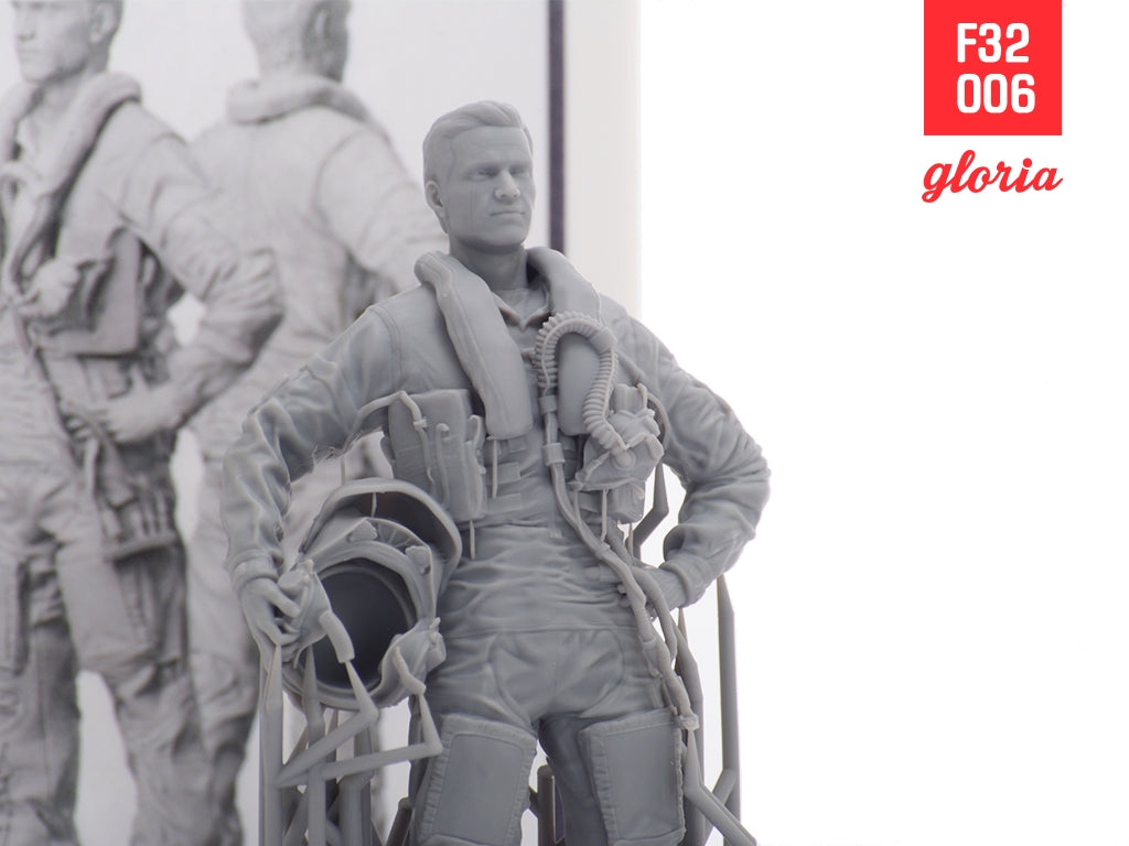 Gloria F32006 F-35A Pilot US Air Force 3D Printed Figures 1/32 – zdjęcie 4