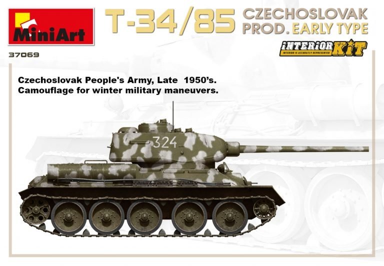 Miniart 37069 T-34/85 Production tchécoslovaque Type précoce 1/35 – immagine 6