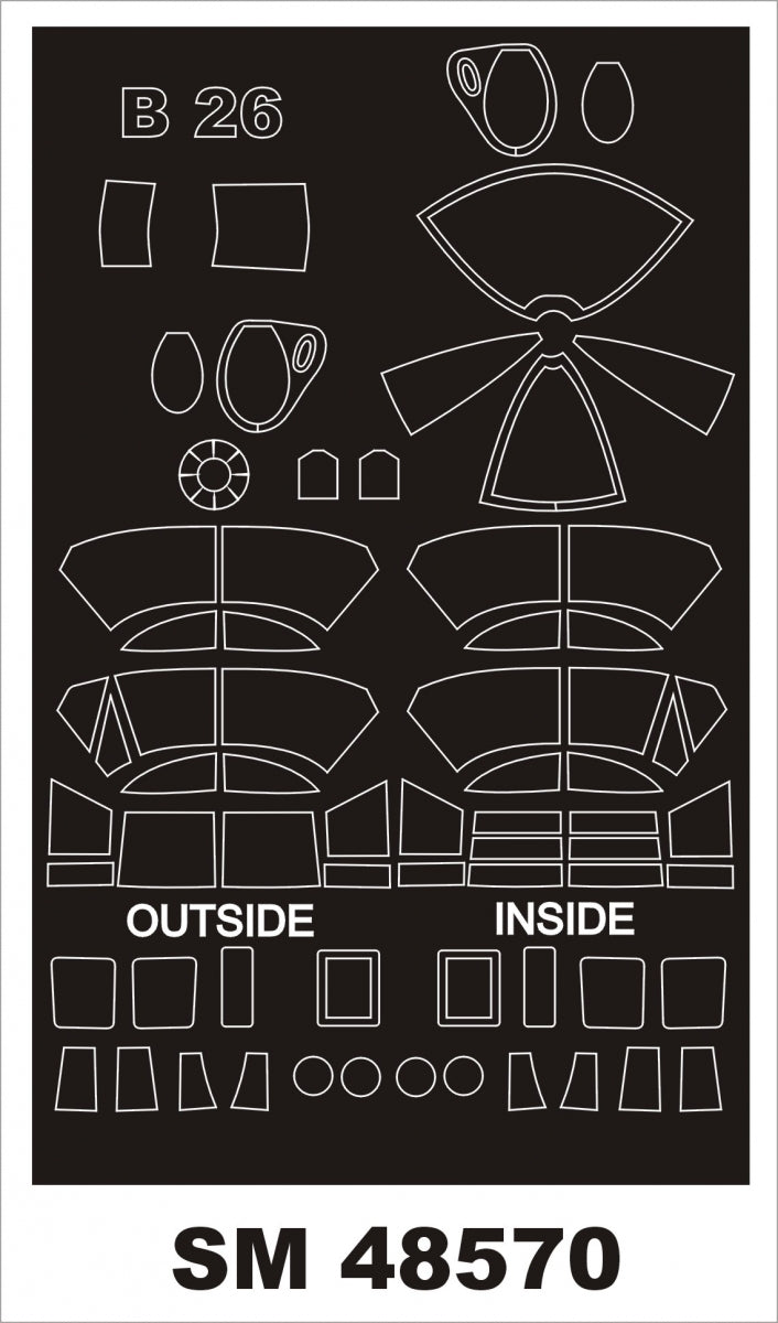 Montex SM48570 B-26B MARAUDER pour ICM 1/48