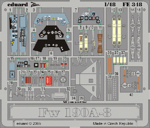 Maquette Eduard FE348 Fw-190A-8 au 1/48 Tamiya