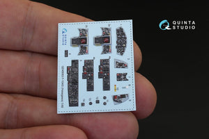 Intérieur imprimé en 3D et coloré sur papier décalcomanie Quinta Studio QD48063 F-104G (pour maquette Hasegawa) 1/48 – imagen 2