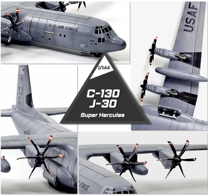 Maquette Academy 12631 C-130J-30 Hercules 1/144 – image 4