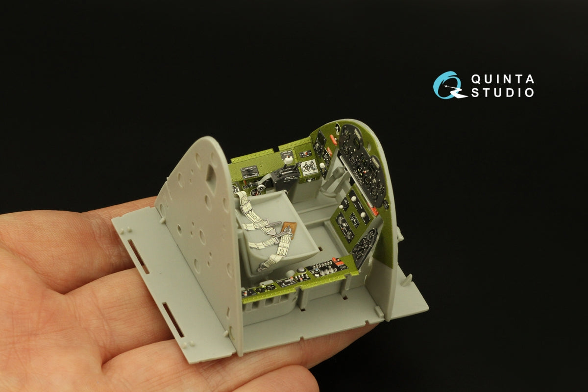 Intérieur imprimé en 3D et coloré sur papier décalcomanie Quinta Studio QD32133 F6F-3 Hellcat (Trumpeter) 1/32 – image 14