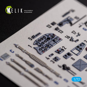 KELIK K72138 Il-2 Shturmovik - stickers 3D intérieurs pour kit Tamiya 1/72 – image 2