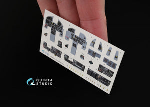 Intérieur imprimé en 3D et coloré sur papier décalcomanie Quinta Studio QD48041 F-15D (pour kit GWH) 1/48 – image 9