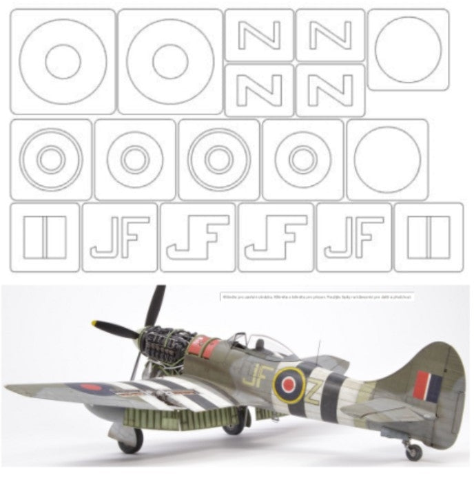 Omask 34009 Tempest mk.V (pour Eduard 82122, marquage A) 1/48