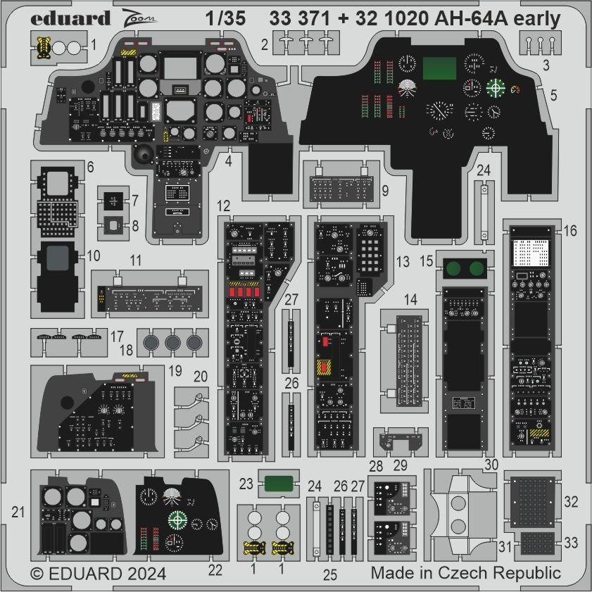 Eduard 33371 AH-64A TRUMPETER (première version) au 1/35