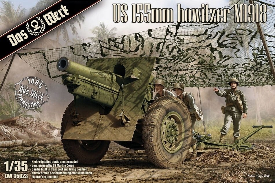 Das Werk DW35023 Obusier US 155mm M1918 1/35