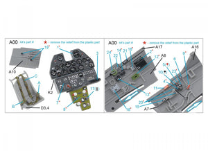 Intérieur imprimé en 3D et coloré sur papier décalcomanie Quinta Studio QD48317 P-40E/K (Hasegawa) 1/48 – immagine 6