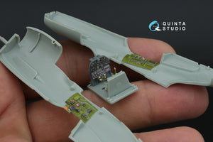 Intérieur imprimé en 3D et coloré sur papier décalcomanie Quinta Studio QD+72054 P-40E Warhawk (Academy/Modelist) (avec pièces en résine imprimées en 3D) 1/72 – image 6