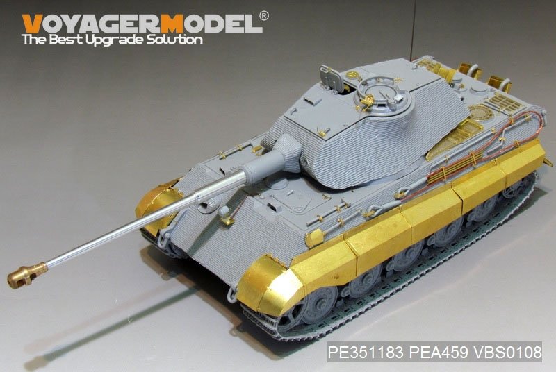 Maquette Voyager PE351183 Char King Tiger allemand de la Seconde Guerre mondiale (tourelle Porsche) (pour kit DRAGON/ZVEZDA) 1/35 – imagen 5