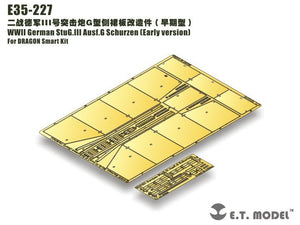 ET modèle E35-227 WWII allemand StuG.III Ausf.G Schurzen (première version) (pour DRAGON Smart Kit) (1/35)