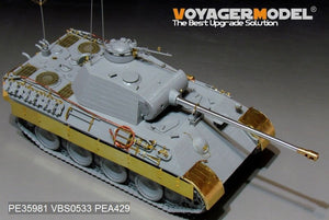 Maquette Voyager PE35981 Char Panther A allemand de la Seconde Guerre mondiale (modèle de base) pour TAKOM au 1/35 – Bild 7