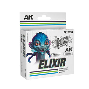 AK Interactive AK16030 ELIXIR – COFFRET D&amp;#39;ENCRE 3 x 30 ml