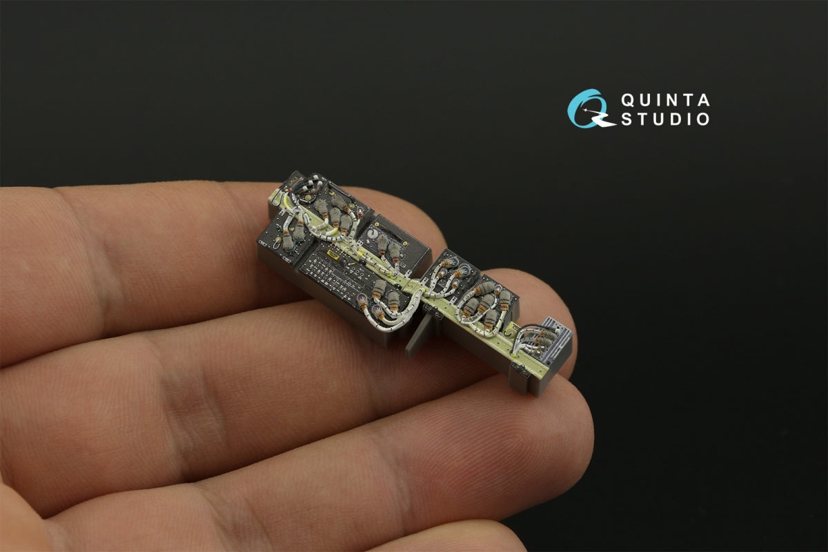 Quinta Studio QD35117 AH-64D Baies avioniques avant étendues Intérieur imprimé en 3D et coloré sur papier décalcomanie (Meng) 1/35 – image 9