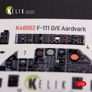 KELIK K48002 F-111 A/E Aardvark intérieur décalcomanies 3D pour kit HobbyBoss 1/48 – imagen 10