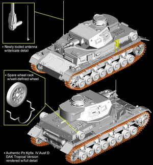 Dragon 6779 Pz.Kpfw.IV Ausf.D DAK Version tropicale (1/35) – immagine 2