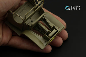 Intérieur imprimé en 3D et coloré sur papier décalcomanie (Tamiya) Quinta Studio QD35052 GMC CCKW 353 (cabine ouverte) 1/35 – immagine 8
