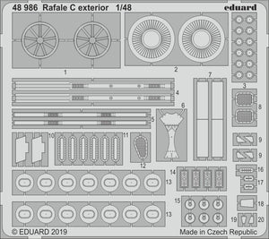 Eduard 48986 Rafale C extérieur 1/48 REVELL