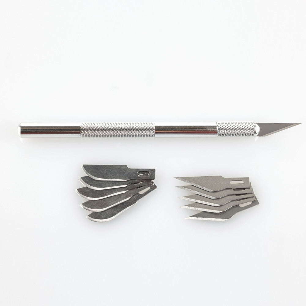 Scalpel en aluminium Heller 99009 à lame fine 