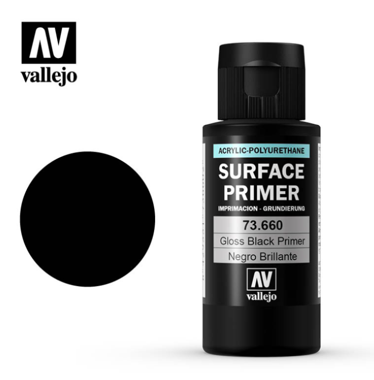 Apprêt de surface noir brillant Vallejo 73660 60 ml