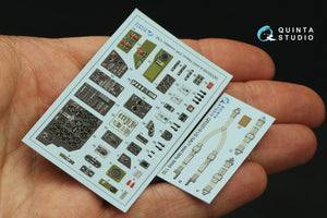 Intérieur coloré imprimé en 3D sur papier décalcomanie Quinta Studio QD32209 A-20G Havoc (HK Models) 1/32 – image 5