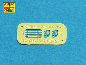Antennes allemandes Aber R-42 de 2 m avec base annulaire (ensemble de 3 pièces) – image 7