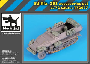 Ensemble d&amp;#39;accessoires Black Dog T72077 Sd.Kfz.251 pour Dragon 1/72 – Bild 2