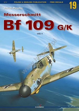 Kagero 3019 Messerschmitt Bf 109 G/K EN/PL (sans décalcomanie)