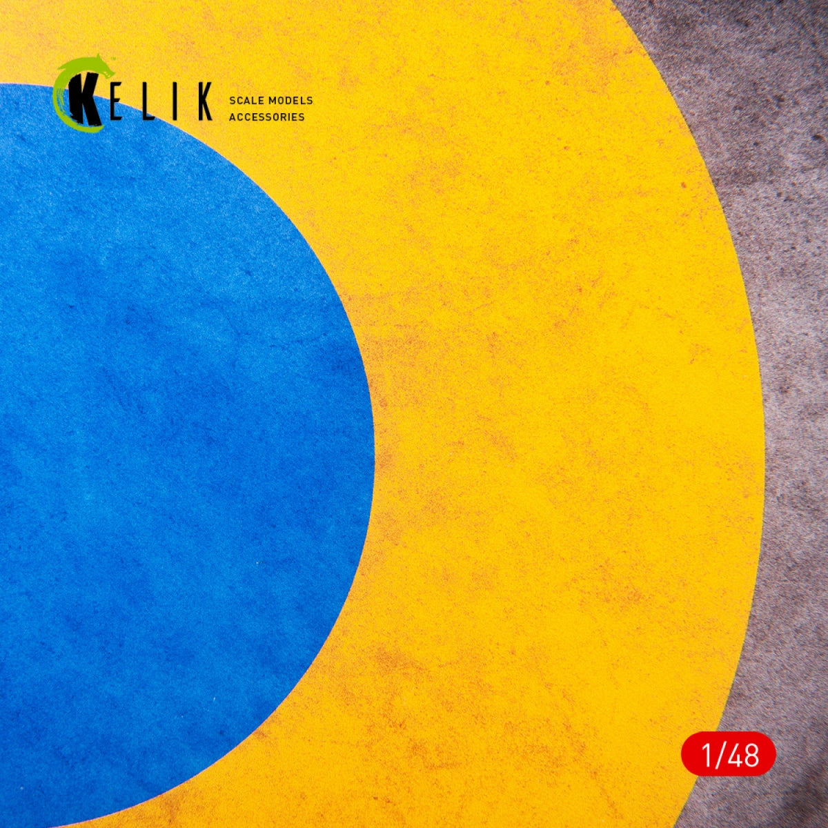 KELIK KS48024 Cocarde ukrainienne « Gloire aux défenseurs » - Acrylique 3 mm (240 x 240 mm) (190 g) 1/48 – Bild 2