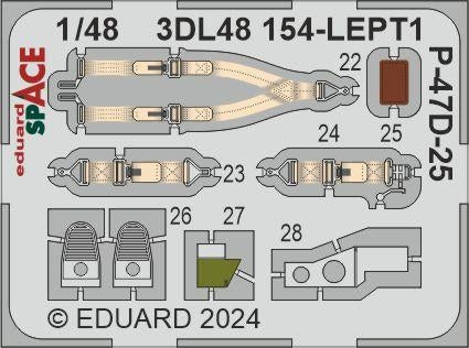 Eduard 3DL48154 P-47D-25 SPACE MINIART 1/48 – zdjęcie 3