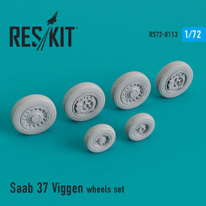 RESKIT RS72-0113 JEU DE ROUES SAAB 37 &amp;quot;VIGGEN&amp;quot; 1/72  – image 2