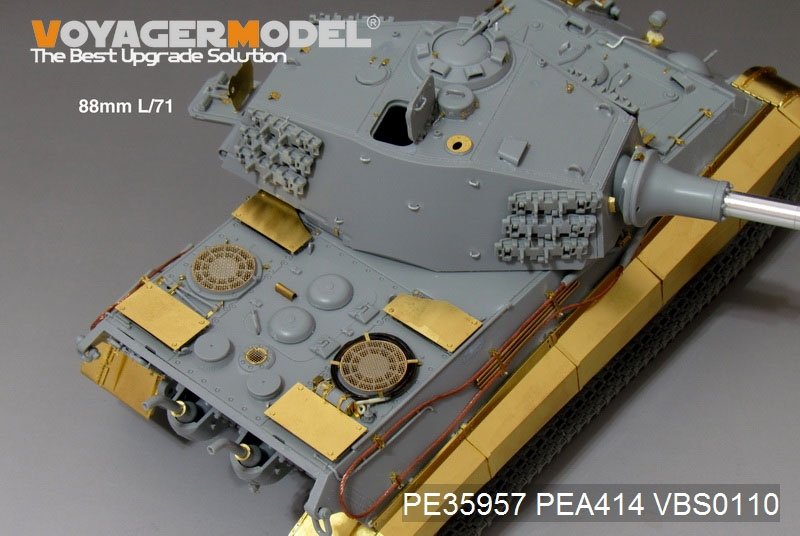 Maquette Voyager PE35957 Char King Tiger allemand de la Seconde Guerre mondiale (tourelle Hensehel) pour HOBBYBOSS 84533 1/35 – image 18