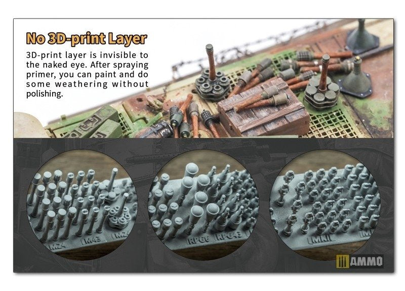 Liang 0421 Grenade russe imprimée en 3D Seconde Guerre mondiale x 58 1/35 – image 2