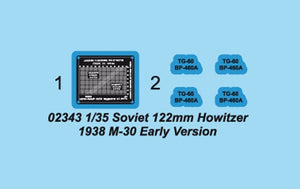 Trumpeter 02343 Obusier soviétique de 122 mm 1938 M-30 (Version initiale) (1/35) – immagine 4