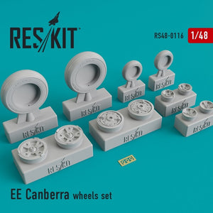 RESKIT RS48-0116 EE Canberra jeu de roues 1/48