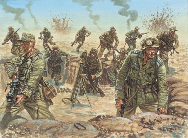 Italeri 6099 Infanterie DAK Seconde Guerre mondiale Afrique du Nord 1/72