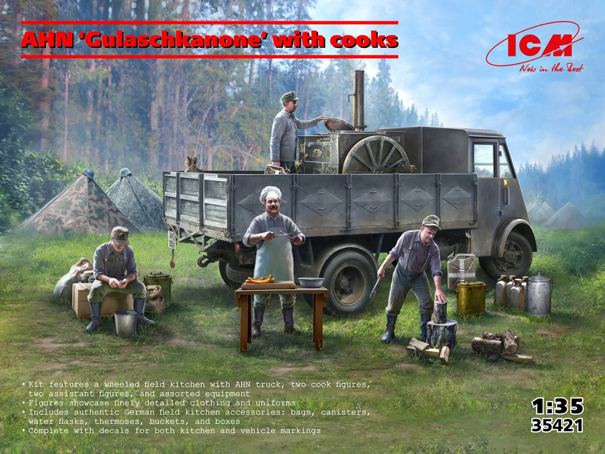 ICM 35421 AHN Gulaschkanone avec cuisiniers 1/35