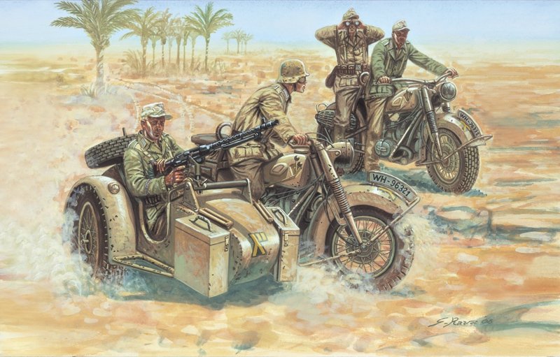 Italeri 6121 MOTOS ALLEMANDES (1/72)