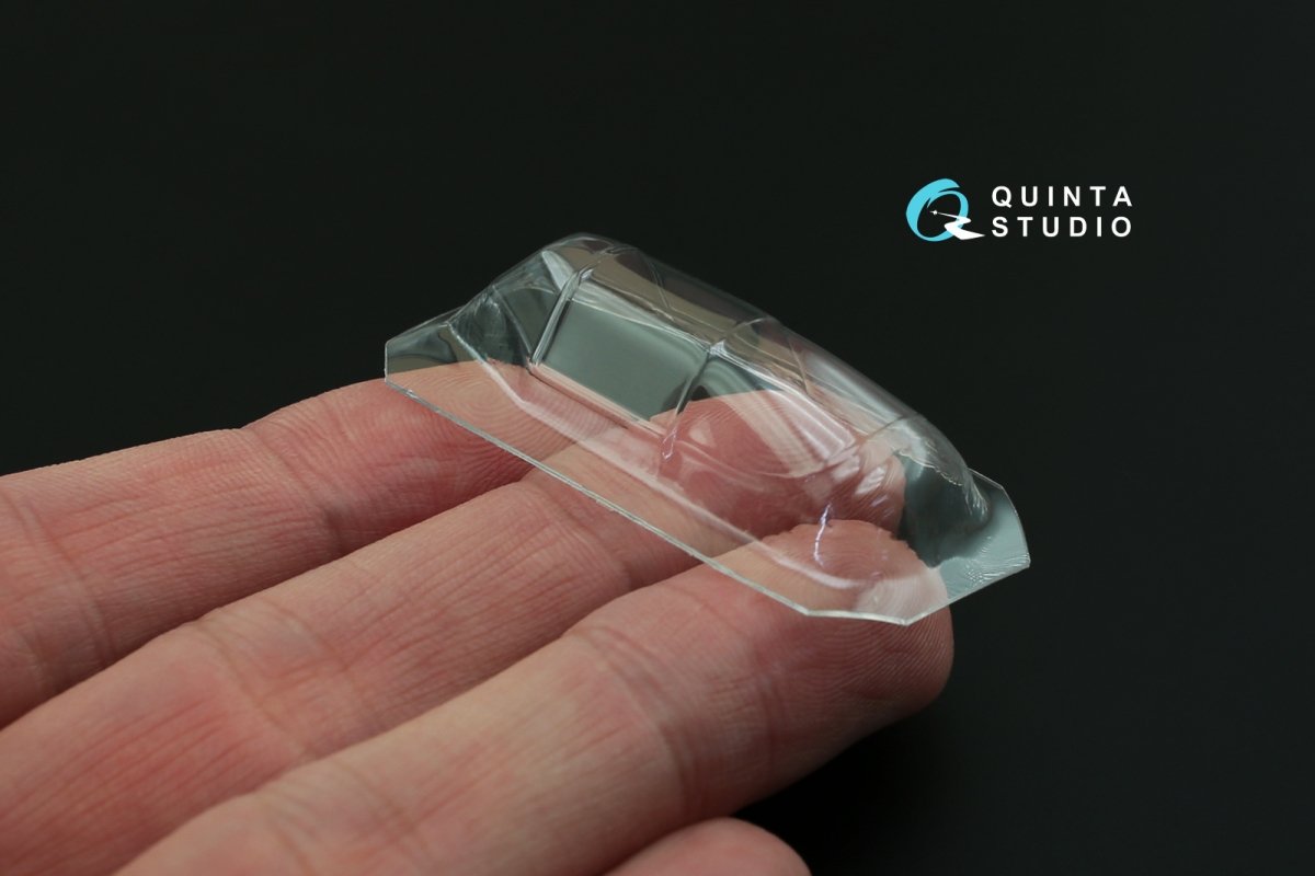 Quinta Studio QC48020 Verrière transparente thermoformée de correction pour Yak-1B, 1 pièce (pour maquettes Accurate Miniatures/Zvezda/Eduard), échelle 1/48 – image 5