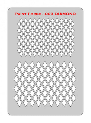 Pochoir Paint Forge PFST003M - Diamants