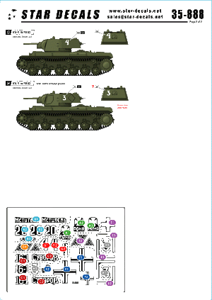 Star Decals 35-888 KV-1 model/1940 1/35 – zdjęcie 2