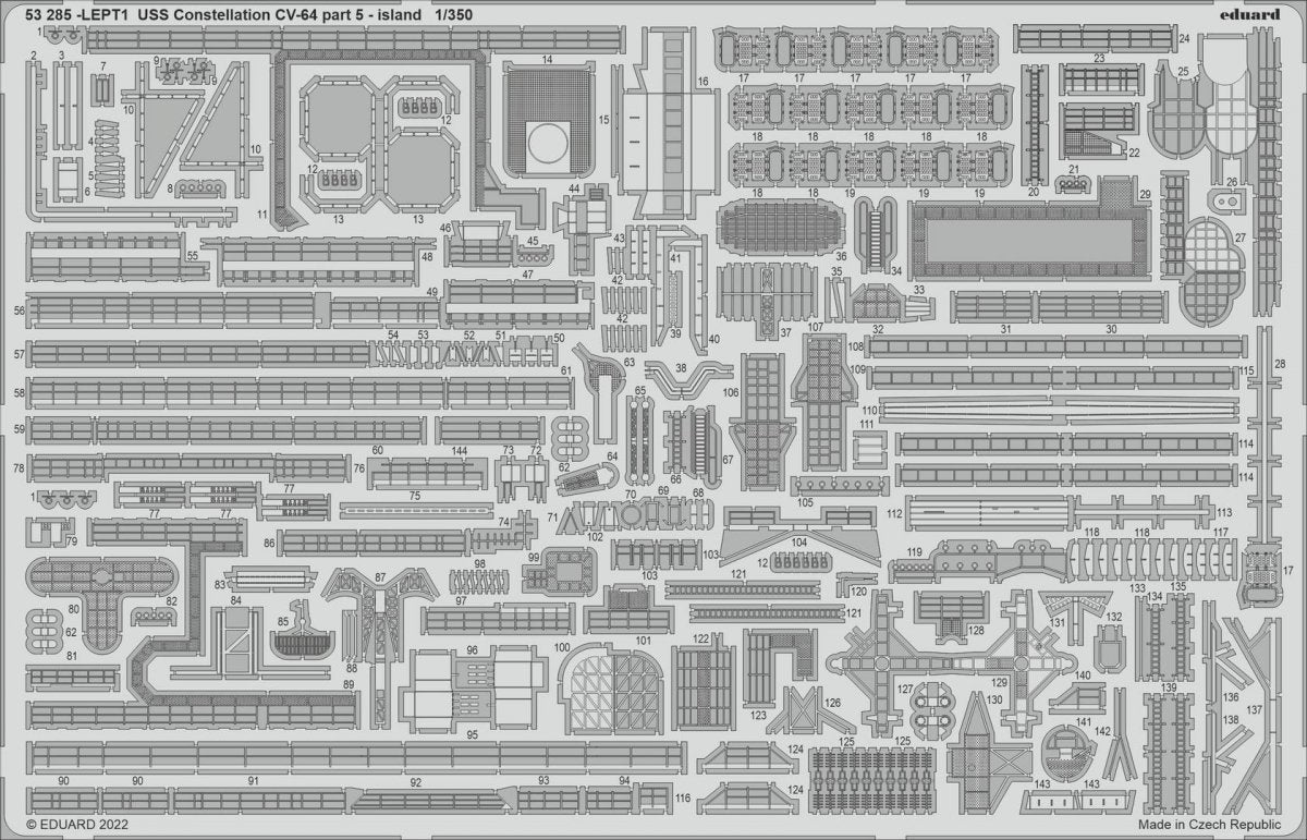 Eduard BIG5367 USS Constellation CV-64 PARTIE II RUMPETER 1/350 – image 2