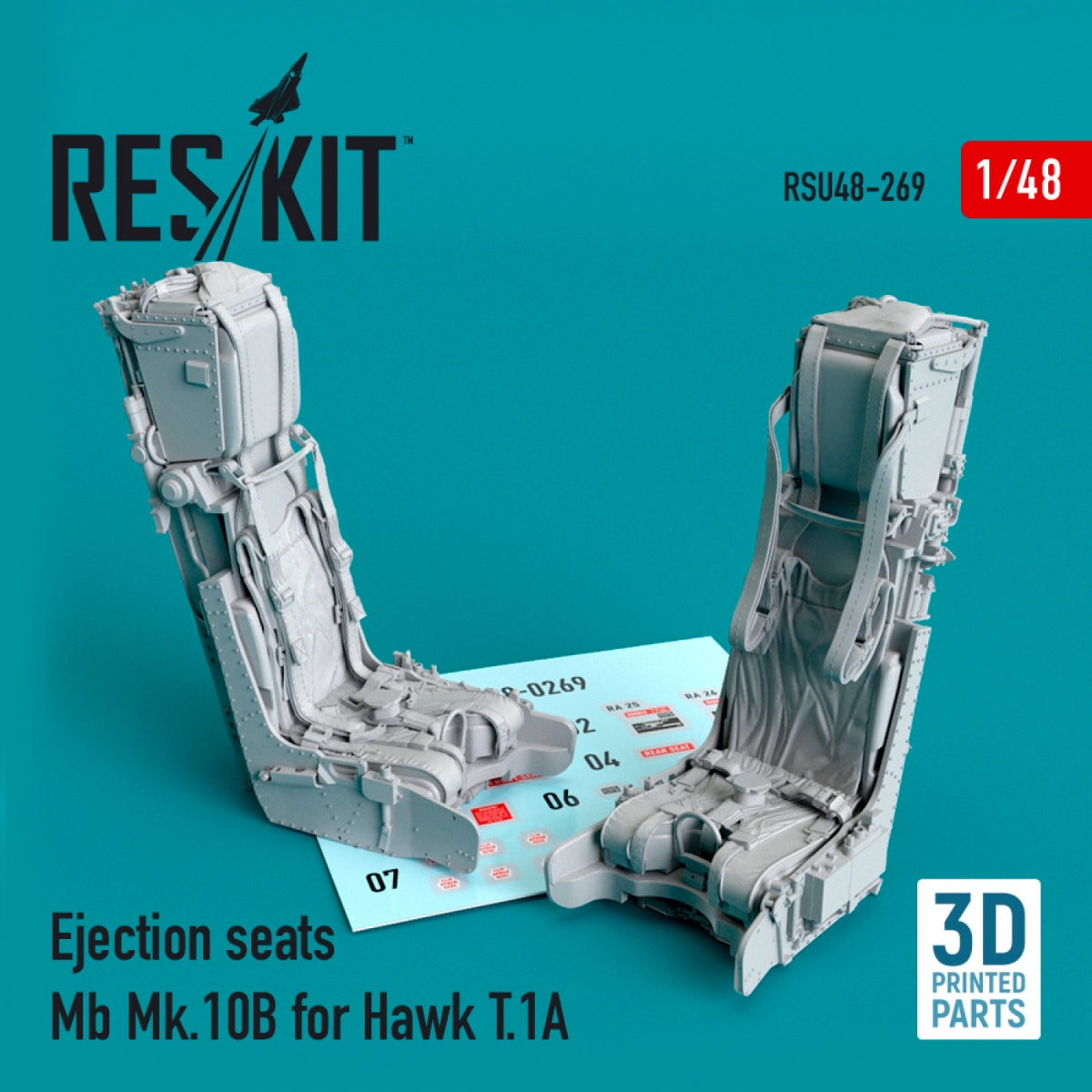 Sièges éjectables RESKIT RSU48-0269 MB MK.10B pour Hawk T.1A (impression 3D) 1/48