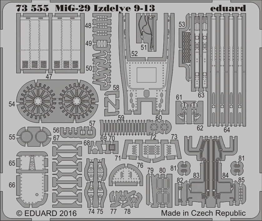 Eduard 73555 MiG-29 Izdeliye 9-13 ZVEZDA 1/72