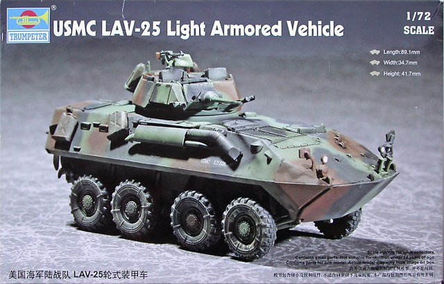 Trumpeter 07268 USMC LAV-25 Véhicule blindé léger (1/72)